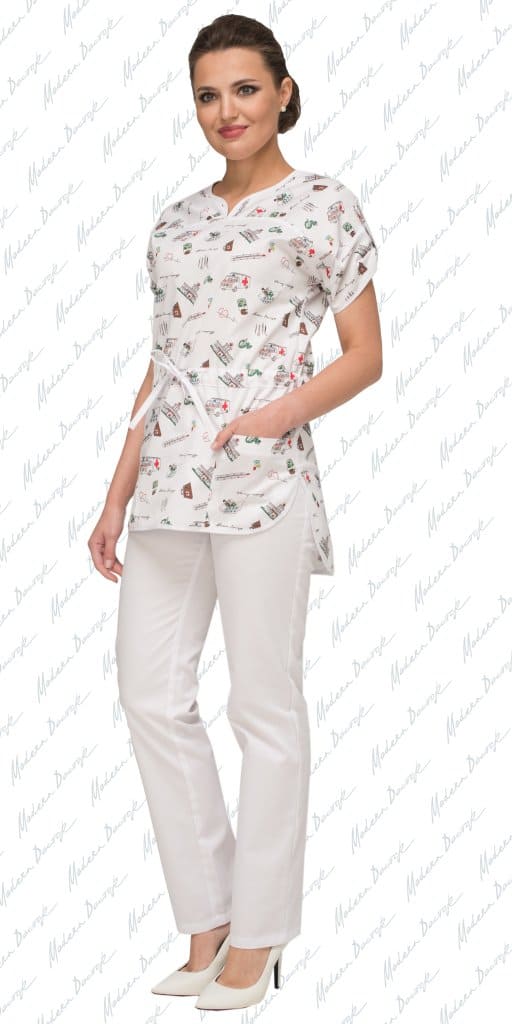 картинка Медицинский блузон М-110411бKnPR от магазина одежды и аксессуаров