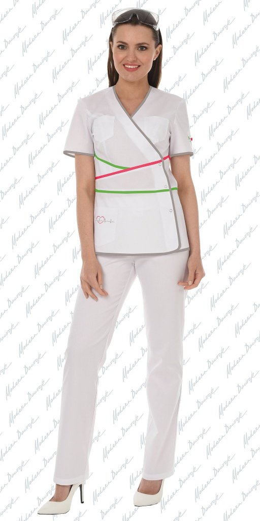 картинка Блузон медицинский женский М-10501Т1LmбKn от магазина одежды и аксессуаров