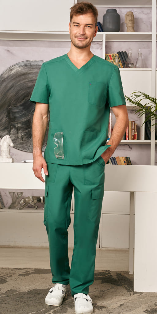 картинка Костюм хирургический мужской М-3511Fк от магазина одежды и аксессуаров